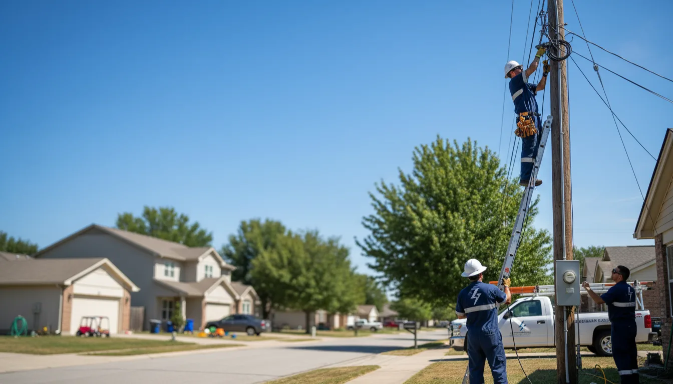 Residential electrician providing installation services in Valhermoso Springs, AL